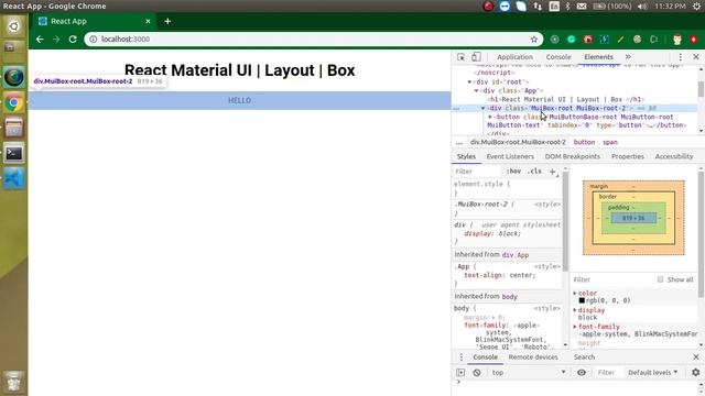 Reactjs material ui tutorial in Hindi #12 Box | Layout смотреть онлайн