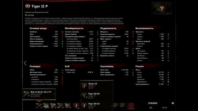 НОВЫЙ ПРЕМ ТАНК Tiger II P - КОРОЛЕВСКИЙ ТИГР НА 7 УРОВНЕ!! [ World of Tanks ] смотреть онлайн
