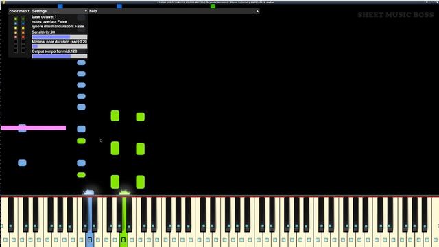Synthesia video convert to midi file (video2midi 0.3.9.1) 2 channels смотреть онлайн