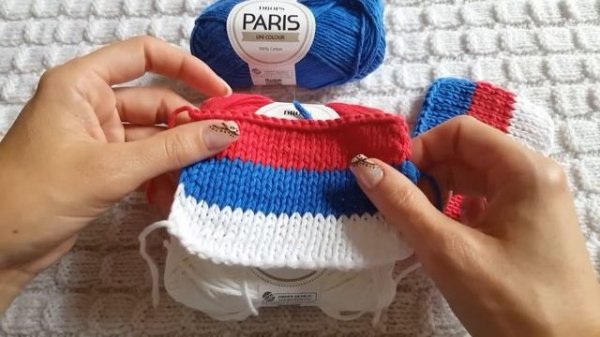 Обзор пряжи DROPS PARIS uni colour (100%Хлопок). Отзыв и образец вязания