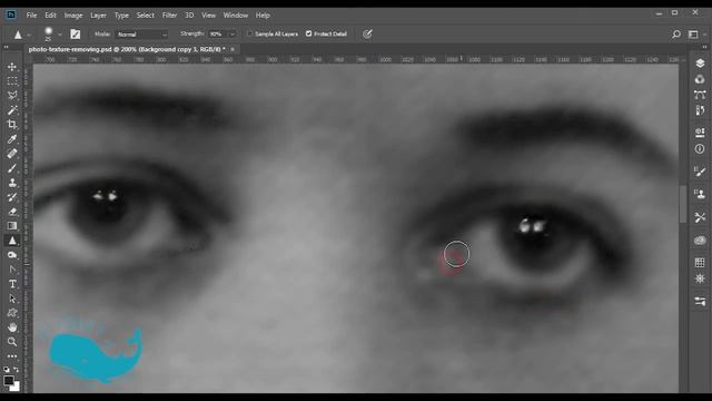 How to remove photo paper texture from the old photo in Photoshop смотреть онлайн