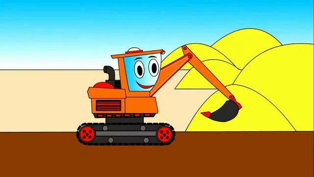 Мультик про экскаватор  Машинки для малышей  Cartoon About Excavator