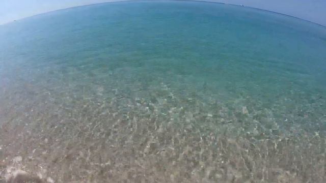 Обзор. Пляж. п.г.т. Мирный. Евпатория. Крым. смотреть онлайн