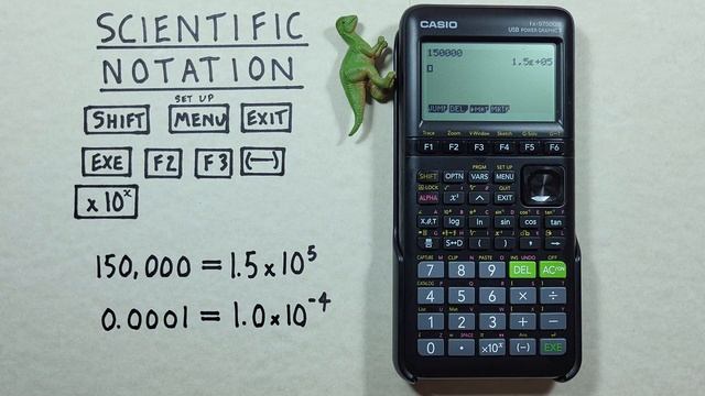 How to use Scientific Notation on the Casio fx-9750GIII Graphing Calculator смотреть онлайн