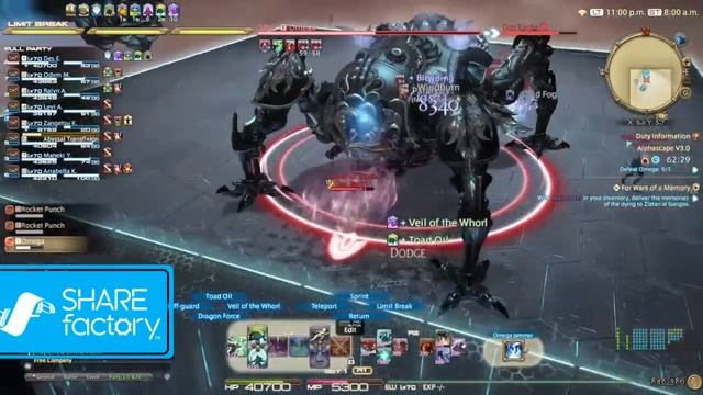 Final Fantasy XIV - Alphascape V3.0 - Blue Mage Spell смотреть онлайн