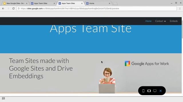 New Google Sites - Responsive Design смотреть онлайн