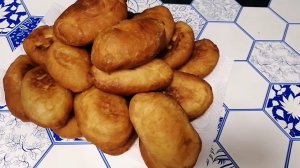 Пирожки жареные на сковороде. Тесто постное.