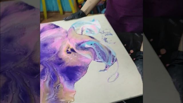 Жидкий акрил FluidArt. Мастер класс флюид арт. смотреть онлайн