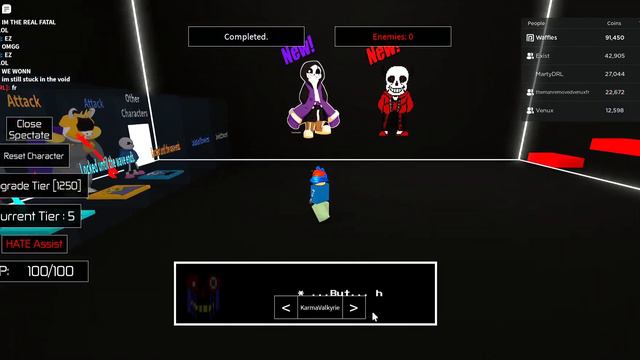 Roblox Undertale SOUL OPS | Beating error with hellspawn (friends included fr) смотреть онлайн