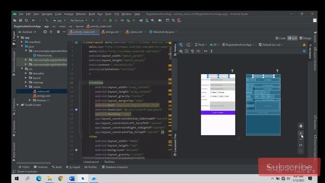 Registration form with validation in Android studio with Source Code | Android Studio | Samehulhaq смотреть онлайн