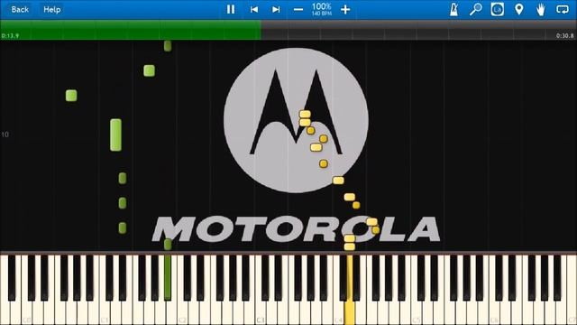MOTOROLA HELLO MOTO RINGTONE IN SYNTHESIA
