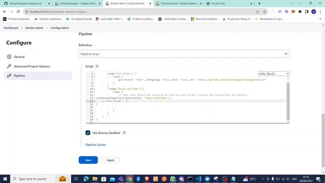 how to use Jenkins to push Docker image to Docker hub. смотреть онлайн
