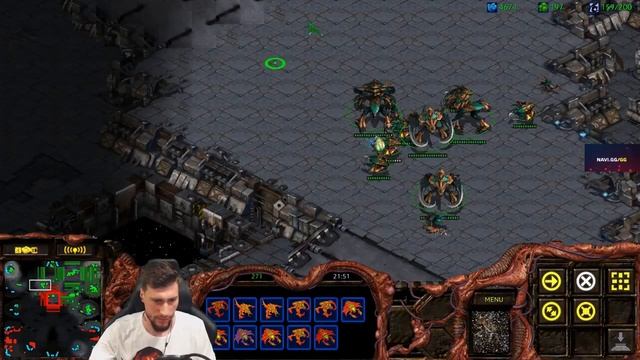 Первая игра в Starcraft: Remastered. ZvP. Лютый пот смотреть онлайн