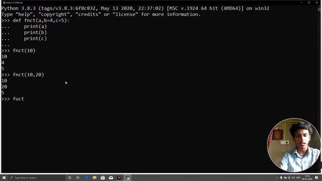 Python 22 Function Default Argument Values смотреть онлайн