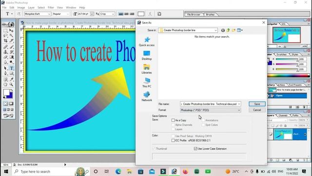 How to save photoshop images | Save photoshop pictures as jpeg | photoshop | Technical idea смотреть онлайн