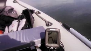 вот как на скорости 25 кл показывает эхолот Humminbird PiranhaMax 180