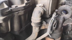 очередная замена помпы Мерседес Атего