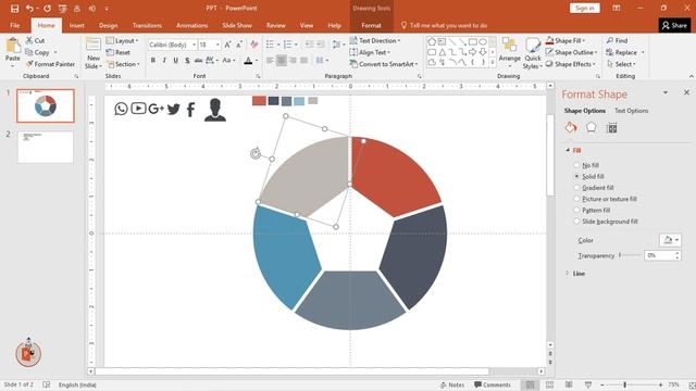 3.PowerPoint Tutorial 5 Option Infographic Presentation | #graphicdesign смотреть онлайн