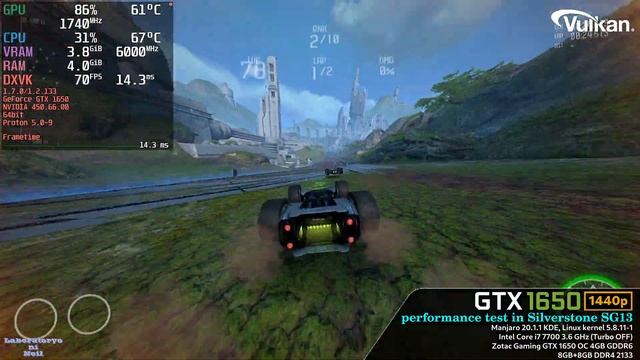 NVIDIA GeForce GTX 1650 GDDR6 - SFF 1440p Vulkan gaming test смотреть онлайн