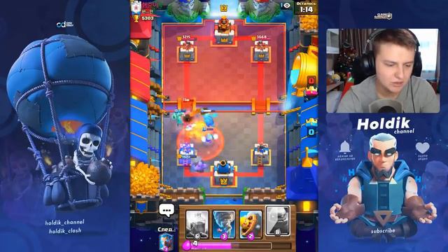 ГОЛЕМ + ВЫШИБАЛА ЭТО ЧТО ТО НОВЕНЬКОЕ Clash Royale смотреть онлайн