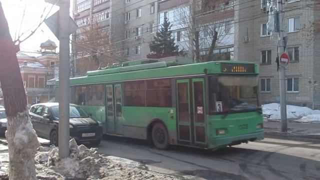 Троллейбус TROLZA-5275.06 Оптима маршрут 3 г. Саратов смотреть онлайн