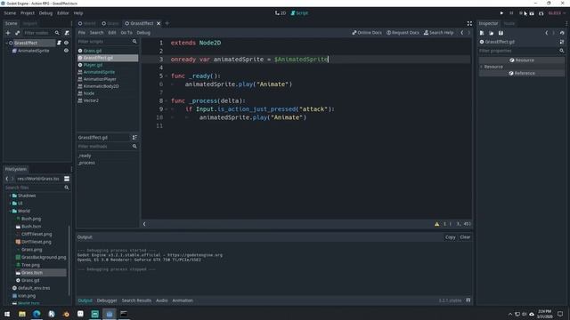Make an Action RPG in Godot 3.2 (P10 | Signals + Instancing Scenes in Code) смотреть онлайн