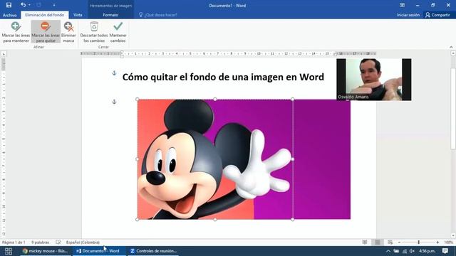 Como QUITAR EL FONDO de una IMAGEN EN WORD (Quitar fondo) смотреть онлайн