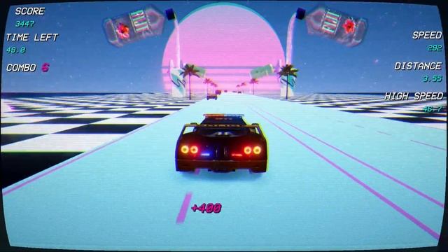 НОВАЯ РЕТРО ИГРА RETROWAVE - ПОЕЗДКА В ВОСЬМИДЕСЯТЫЕ