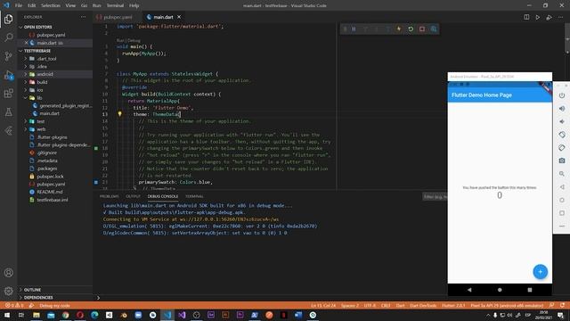 Conectar FIREBASE a una aplicación FLUTTER (Android) 100% Explicado смотреть онлайн