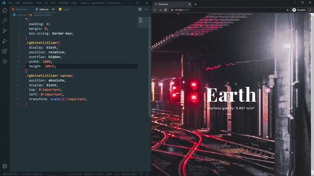 Liquid Image Slider with JavaScript | rgbKineticSlider With Distortion Effect смотреть онлайн