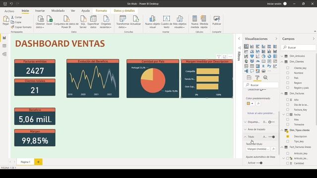 ? Curso Power BI 2020 - Creación de DASHBOARD INTERACTIVO #8 смотреть онлайн