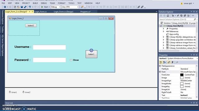 C# - How To Create Login Form In C# With MySQL Database [ with source code ] Part 1 смотреть онлайн