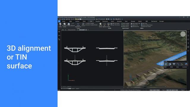 Create Corridors for Civil Road Design - BricsCAD Pro смотреть онлайн