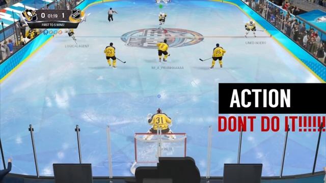 NHL 18 Goalie Tips - ARCADE THREES & EASHL 3 on 3 смотреть онлайн