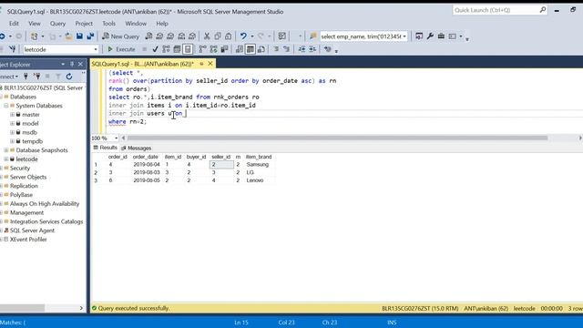 Leetcode Hard Problem 3 | Market Analysis 2 | Complex SQL 9 смотреть онлайн