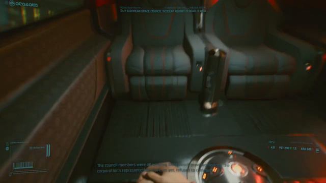 Cyberpunk 2077 ...flying in the AV смотреть онлайн