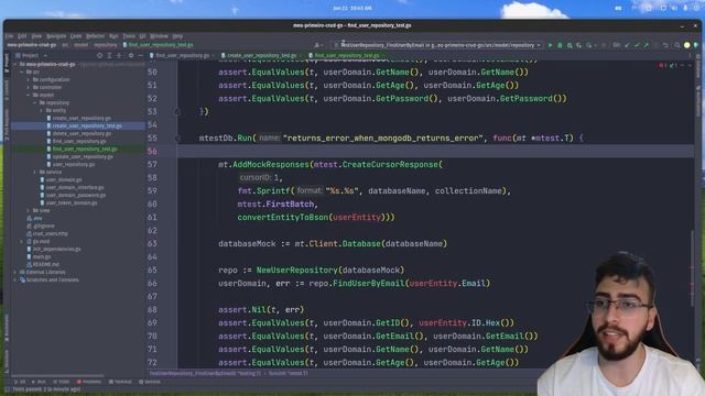 Testando repositório de listagem de usuários | Meu Primeiro CRUD em GoLang | AULA #28 смотреть онлайн
