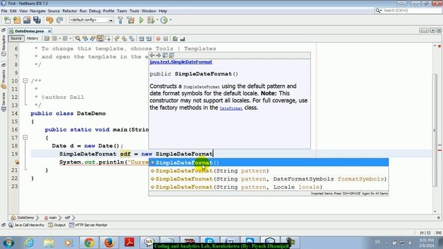 Date class in java, SimpleDateFormat class in java смотреть онлайн