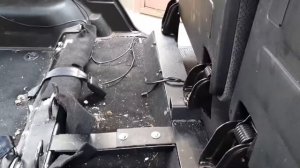 Установка заднего ряда сидений от Rexton в УАЗ Патриот. Часть 2