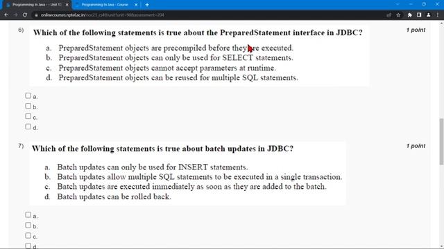NPTEL Programming In Java WEEK 11 Quiz Assignment Solutions? | Swayam 2023 | IIT Kharagpur #nptel смотреть онлайн