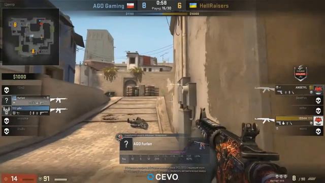 КТО-ТО ПОЛУЧИТЬ ОТ ANGEL'A РЕМНЯ | HellRaisers vs AGO смотреть онлайн