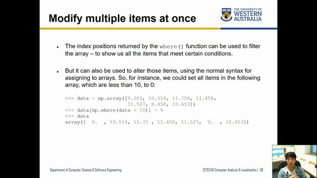 CITS2401 - 9.2. NumPy functions смотреть онлайн