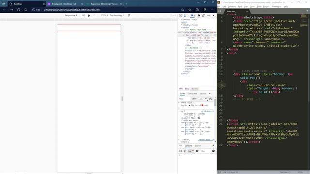 9. 4 5 Bootstrap breakpoint and responsiveness смотреть онлайн