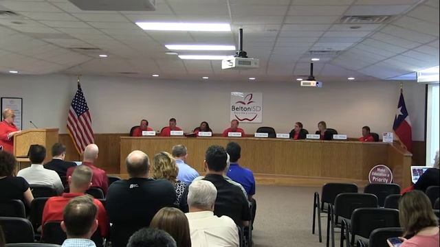 Belton ISD School Board Meeting 15 May 2017