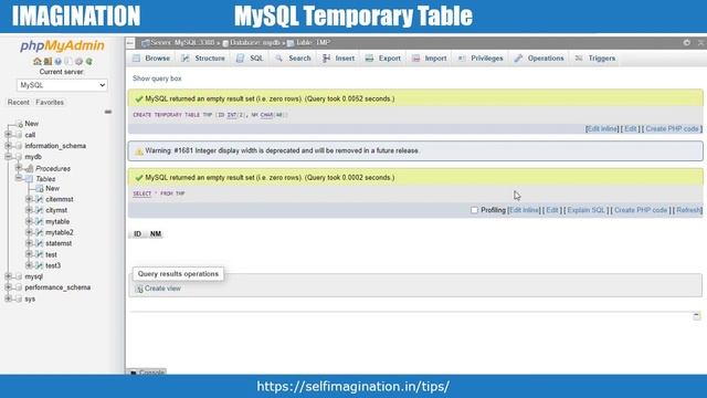 How to Use Temporary Table in MySQL (Create, Copy Structure, Copy Data) #53 смотреть онлайн