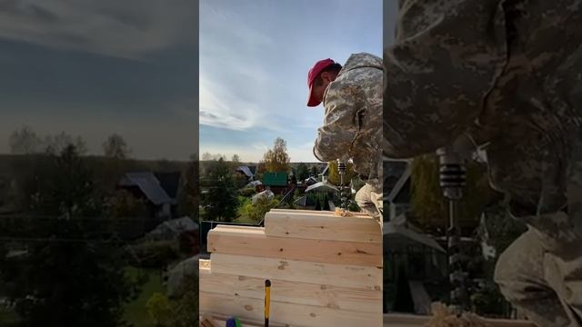Сборка дома из профилированного бруса в Костроме смотреть онлайн