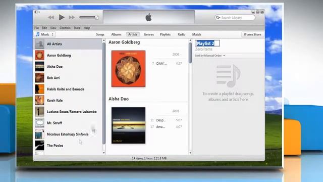 Create album playlist in iTunes® on Windows® XP PC смотреть онлайн