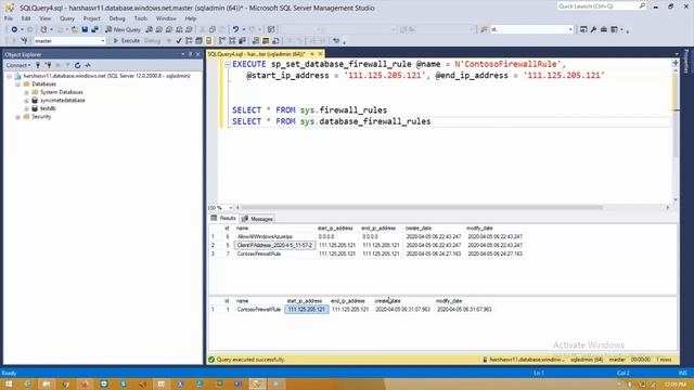 Azure sql database server level and database level firewall rules смотреть онлайн
