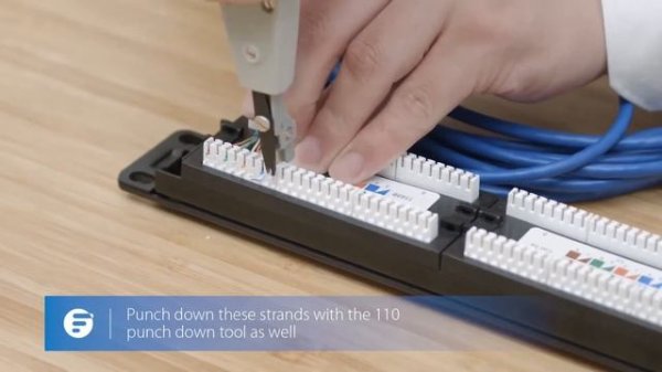 Распиновка Патч-панели cat.5e, cat.6