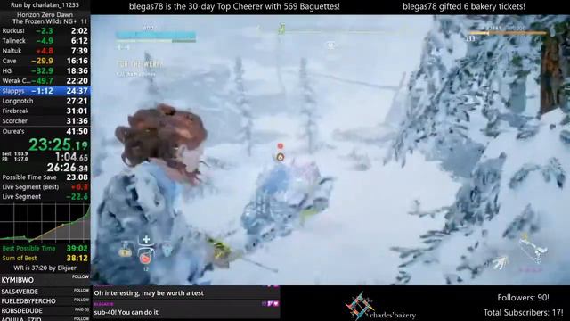 Speedrun Horizon Zero Dawn - The Frozen Wilds NG+ - Ultra Hard 40:57/45:54 смотреть онлайн